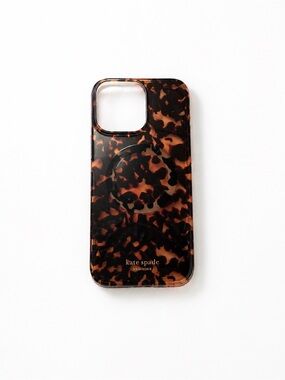 kate spade Tortoiseshell Pattern Phone Case in Brown and Black